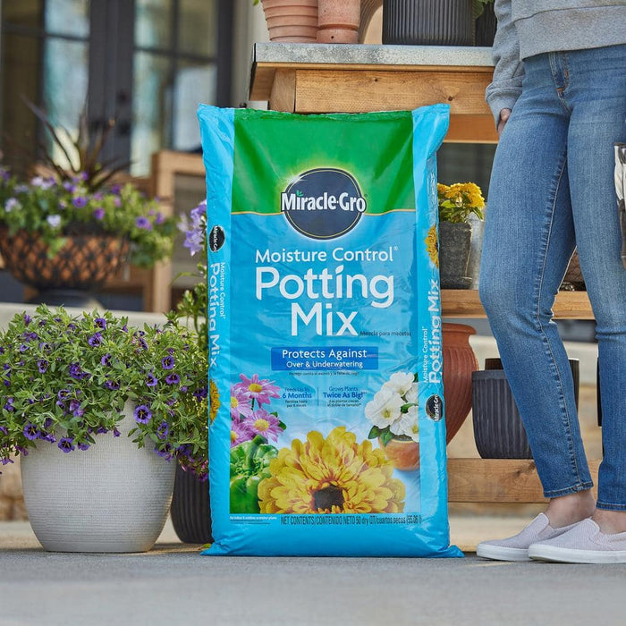 Potting Mix 50 Qt. Moisture Control For Container Plants, Protects Against Over- and Under-Watering Miracle Gro 3