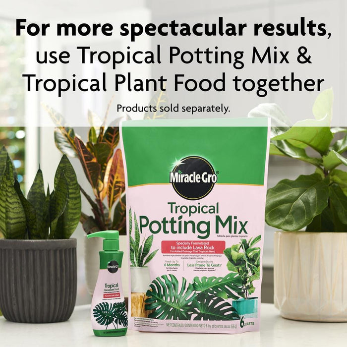 Potting Mix 6 Qt. Tropical Soil Miracle-Gro 10