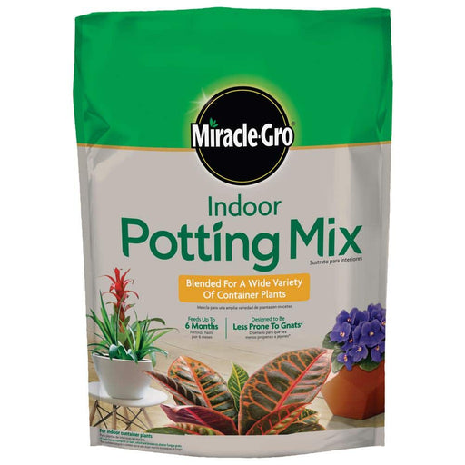 Potting Mix 6 Qt. Indoor  Blended for a Wide Variety of Houseplants, Feeds up to 6 Months Miracle-Gro 1