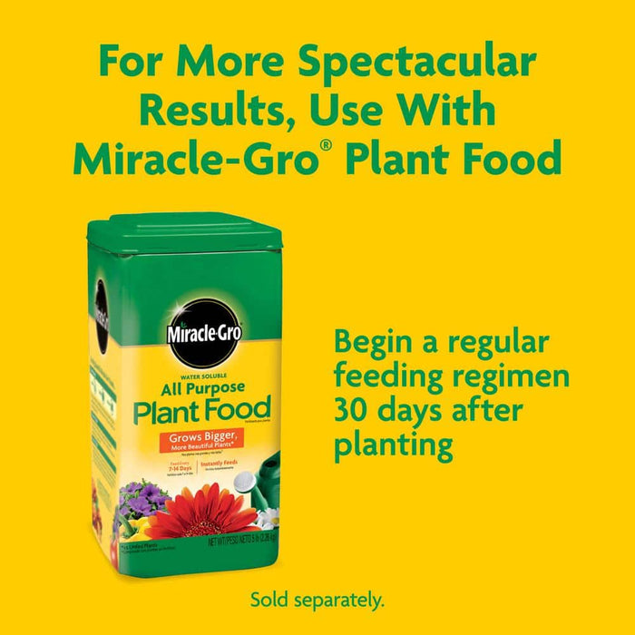 Potting Mix 25 Qt. For Container Plants, Flowers, Vegetables, Shrubs, Feeds up to 6 Months Miracle Gro 5