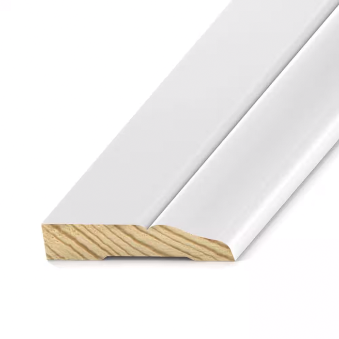 Pine Base Moulding 7/16 in. x 2-1/2 in. x 16 ft. Primed 711