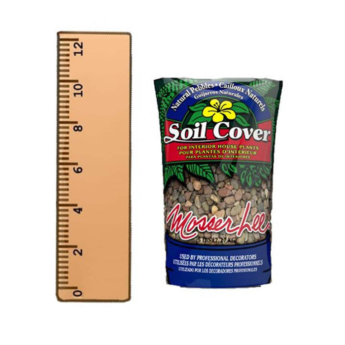 Natural Pebbles 0.37 in. - 1 in. (Bagged: 0.04 cu.ft., 5 lbs.) Soil Cover Brown 8