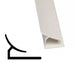 Siding Panel 1/2 in. x 7/8 in. x 8 ft. PVC Moulding White Corner 854