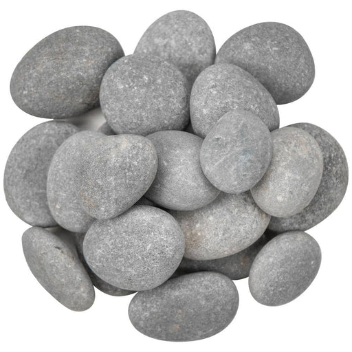 Landscape Pebbles 1 in. - 2 in. (Bagged: 0.4 cu.ft., 30 lbs.) Grey Island Beach 1