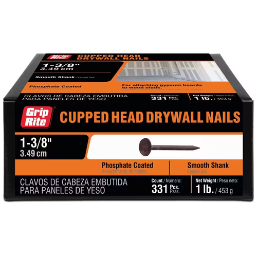 Drywall Nails #13 x 1-3/8 in. Phosphate Coated Smooth Shank 1lb, 320pcs