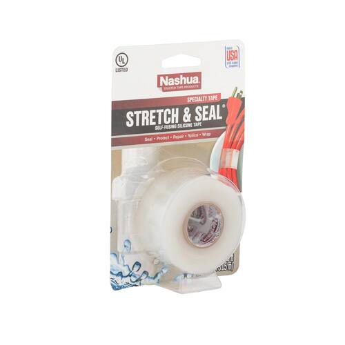 Stretch and Seal Self-Fusing Silicone Tape in Clear 1 in. x 3.33 yd.