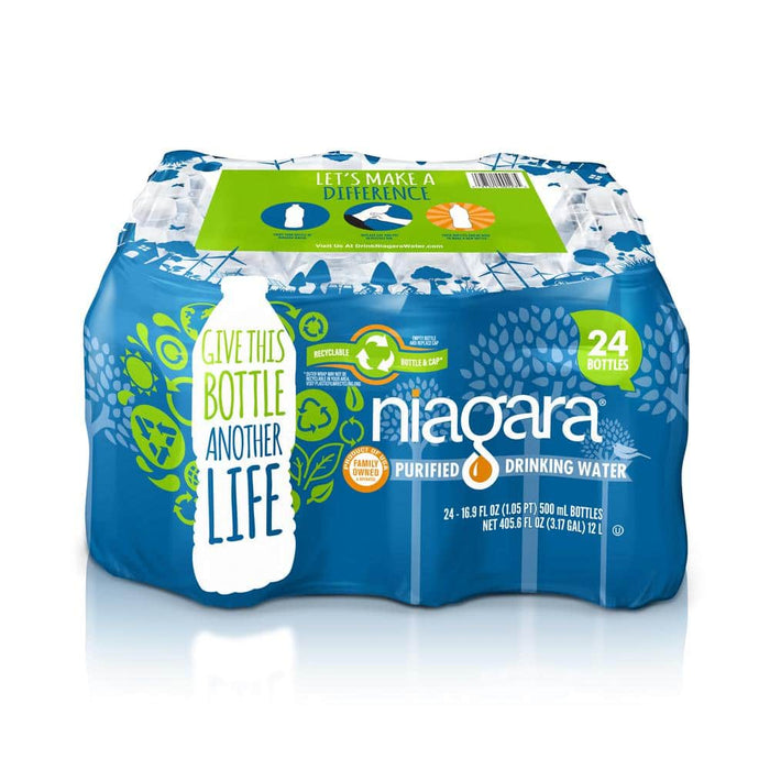 Niagara 16.9 fl. oz. Purified Drinking Water (24-Pack) with CRV