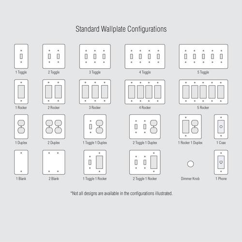 Wall Plate 2-Gang Decorator/Rocker (1-Pack)