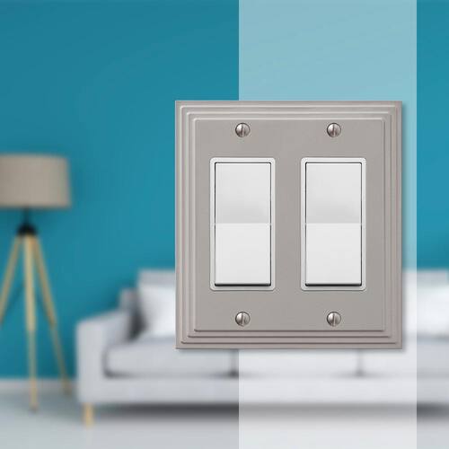 Wall Plate 2-Gang Decorator/Rocker (1-Pack)