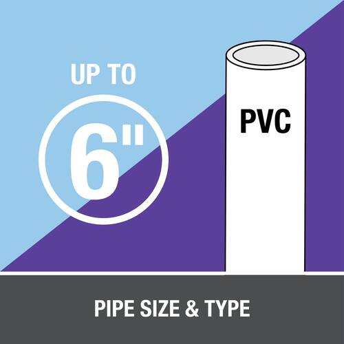 Pipe Cement for PVC  8 oz. Purple and Blue