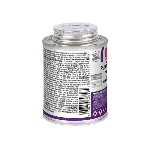 Primer CPVC and PVC Purple 8 oz.