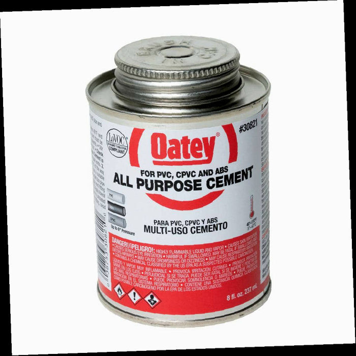 All-Purpose Cement Medium Milky 8 oz. ABS, CPVC, PVC