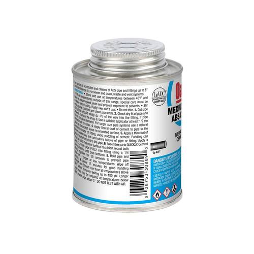 ABS Cement Medium Black 8 oz.