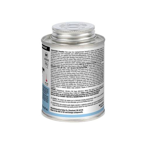 PVC Cement Medium Blue California Compliant 8 oz. Rain-R-Shine