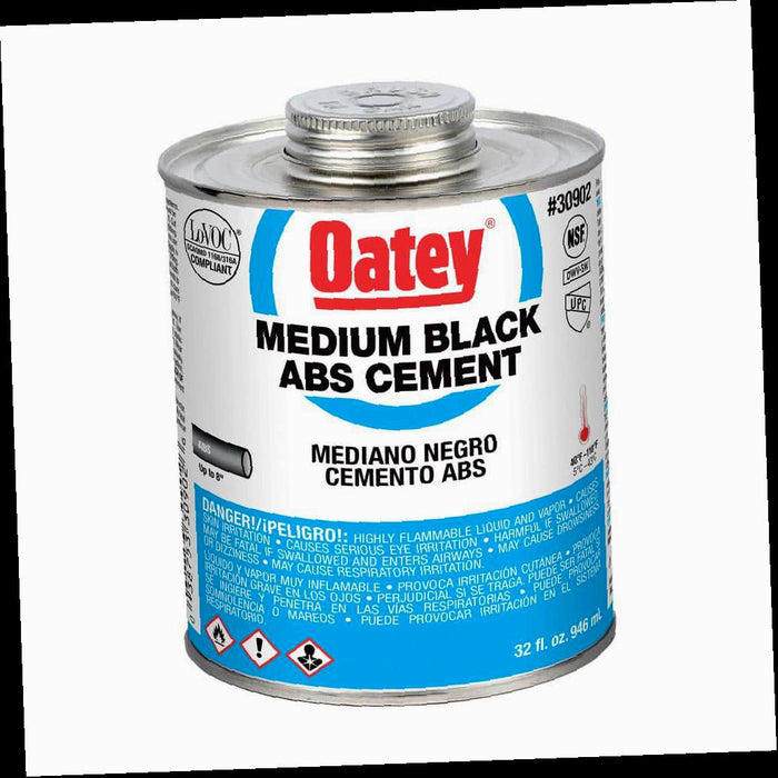 ABS Cement Medium Black 32 oz.