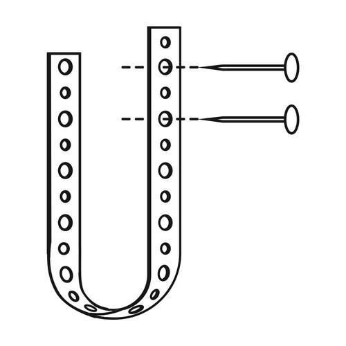 Strap for  Pipe 3/4 in.100 ft. Galvanized Steel