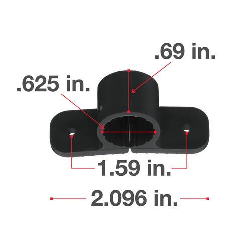 Pipe Clamp Standard 1/2 in. (5-Pack)