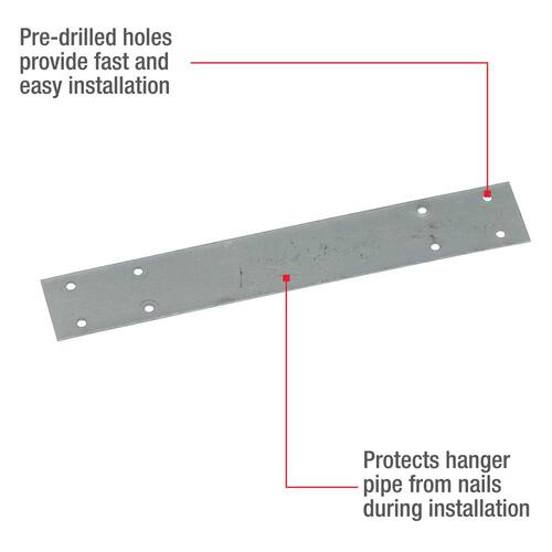 Safety Plate 1-1/2 in. x 9 in. 18-Gauge Stud Guard