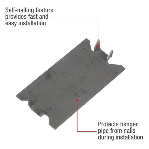 Plate for Pipe Hangers & Supports 1-1/2 in. x 3 in. Steel