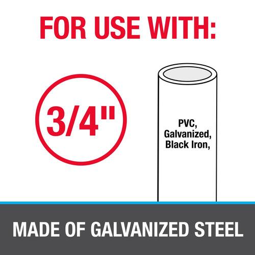 Strap for  Pipe 3/4 in. Galvanized Steel (10-Pack)