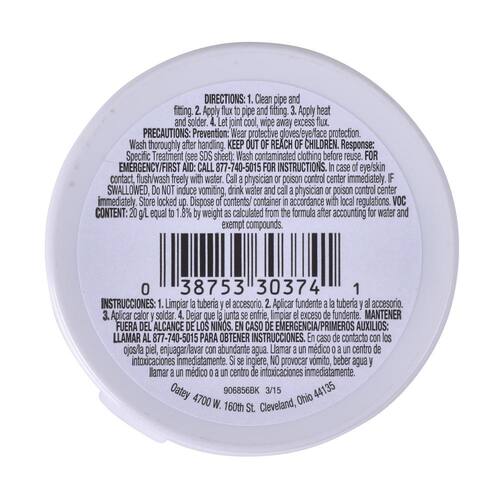 Solder Tinning Flux Paste Lead-Free 1.7 oz.