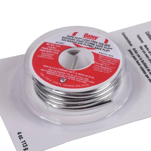 Solder Wire 0.25 lb. Lead-Free Silver Safe Flo