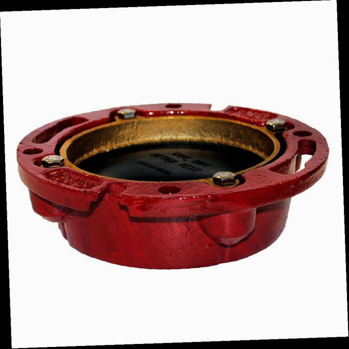 Toilet Flange Cast Iron Closed 4 in. with Test Cap
