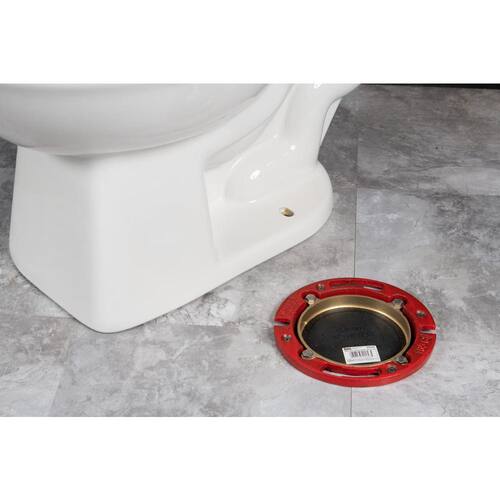 Toilet Flange Cast Iron Closed 4 in. with Test Cap