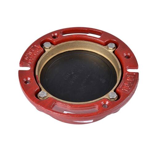 Toilet Flange Cast Iron Closed 4 in. with Test Cap