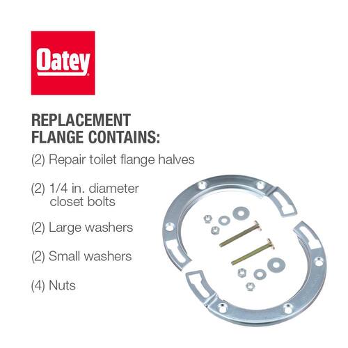 Toilet Flange Replacement Ring Galvanized Steel 7 in.