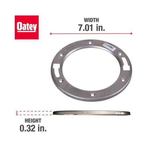 Toilet Flange Replacement Ring Stainless Steel 1/4 in.