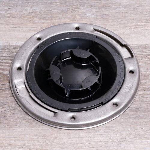 Toilet Flange 3 in. ABS Hub Spigot Fast Set with Test Cap and Stainless Steel Ring