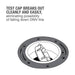 Toilet Flange PVC Hub Fast Set 3 in. Outside Fit or 4 in. Inside Fit with Test Cap and Stainless Steel Ring 11
