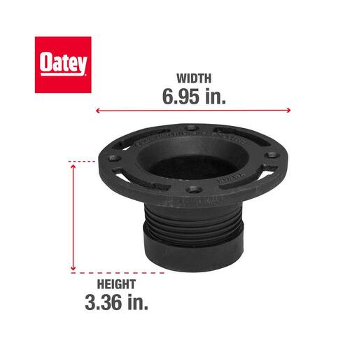 Toilet Flange 4 in. Cast Iron Twist-N-Set