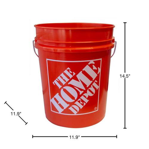 Bucket 5 Gallon Orange Homer