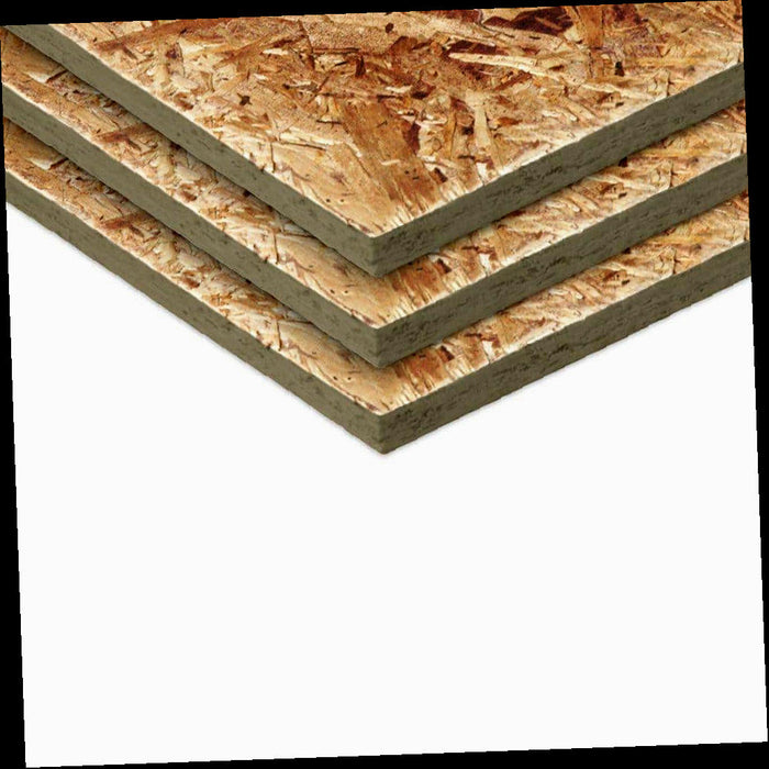 OSB Sheathing 15/32 in. x 4 ft. x 8 ft., Common; Actual: 0.451 in. x 47.875 in. x 95.875 in.