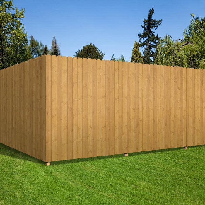 Cedar Fence Picket  19/32 in. x 5-1/2 in. x 6 ft. Dog-Ear Fence 4