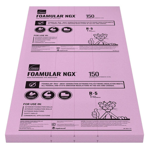 XPS Rigid Foam Board Insulation R-5, 1 in. x 4 ft. x 8 ft. (32 sq. ft.) 1