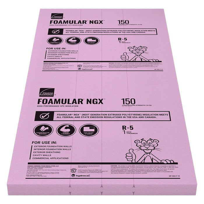 XPS Rigid Foam Board Insulation R-5, 1 in. x 4 ft. x 8 ft. (32 sq. ft.) 1