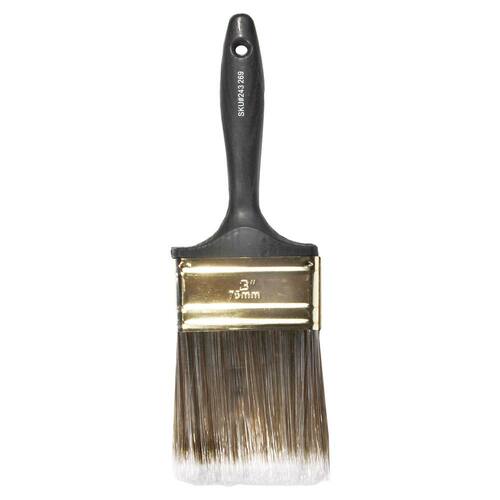 Paint Brush Flat Cut Polyester 3 in. 1pc.