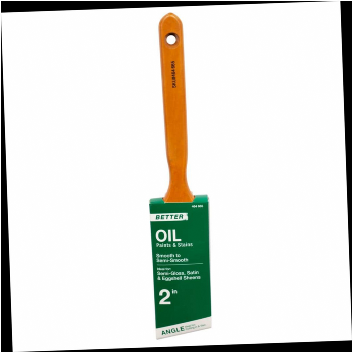 Paint Brush Angled 2 in. Oil Polyester/Natural Bristle Blend with Better Packaging