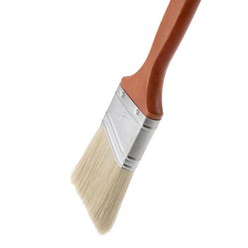 Paint Brush Angled 2 in. Oil Polyester/Natural Bristle Blend with Better Packaging