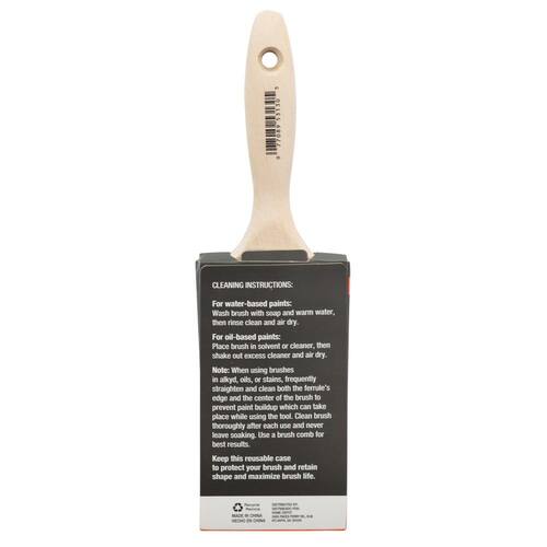 Paint Brush General Purpose Flat Cut 3 in. Polyester Trylon Premium Beaver Tail