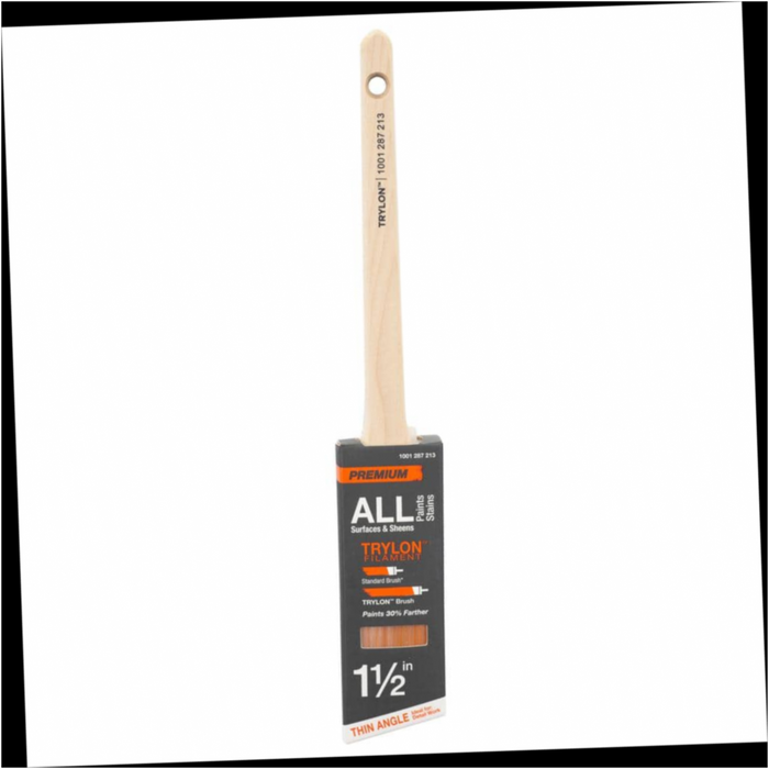 Polyester Angled Sash Paint Brush 1.5 in. Thin Trylon Premium