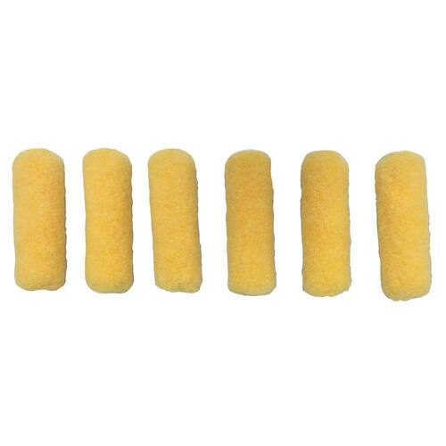 Mini Paint Roller High-Density Polyester Knit 4 in. x 3/8 in. (6-Pack)