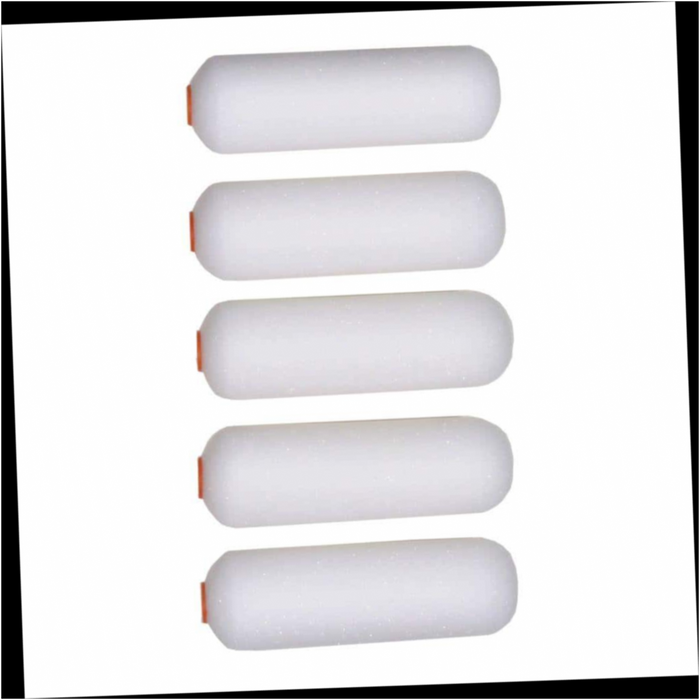 Foam Mini Paint Roller High-Density 3/8 in. x 4 in. (5-Pack)