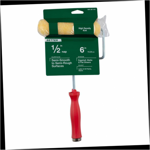 Paint Roller High-Density Polyester Knit Mini 6 in. x 1/2 in. with Frame