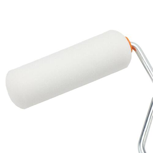 Foam Mini Paint Roller High-Density 4 in. with Handle and Roller Cover