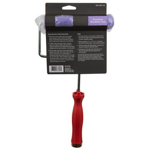 Mini Paint Roller High-Capacity Polyester Knit 6 in. x 3/8 in. with Frame