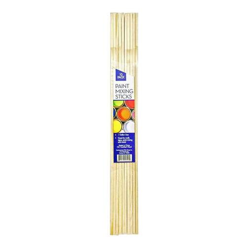 Paint Stick, Wooden, 12 in., for Crafting, 1 Gallon, 10-Pack